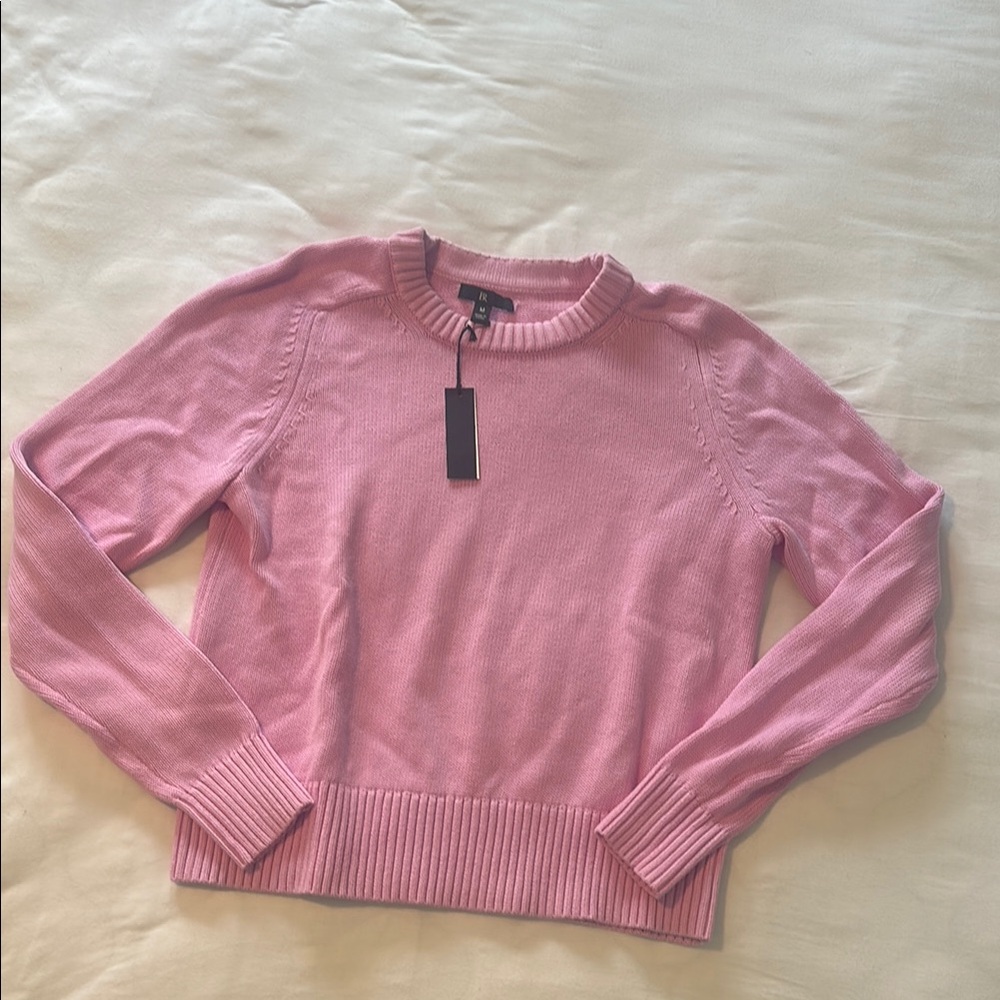 Banana Republic Pink Knit Crew Neck Sweater